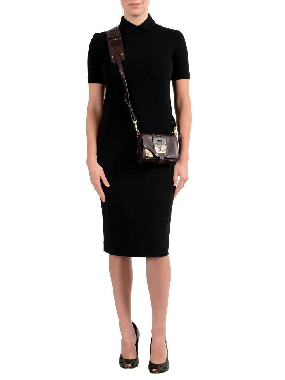 Versace Leather Burgundy Women's #175373V52B - Picture 7 of 7